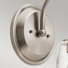 Kinkiet Waverly - 1 źródło światła - Klasyczny pewter Szkło z bąbelkami powietrza nowoczesny minimalistyczny uniwersalny KL-WAVERLY1-CLP KICHLER